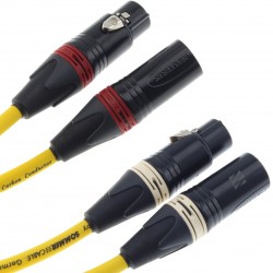 SOMMERCABLE EPILOGUE Modulation cable male XLR to female XLR gold plated 0.5m (Pair)
